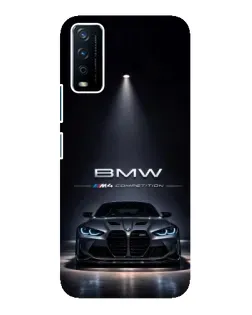 Чохол для Vivo Y12s з картинкою «BMW крізь нічне місто»