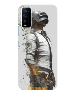 Чохол для Vivo Y12s з картинкою «PUBG — боєць у пилу»