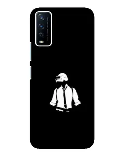 Чохол для Vivo Y12s з картинкою «PUBG — білий шолом»