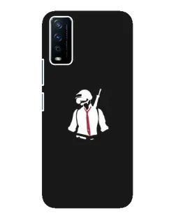 Чохол для Vivo Y12s з картинкою «PUBG — силует воїна»