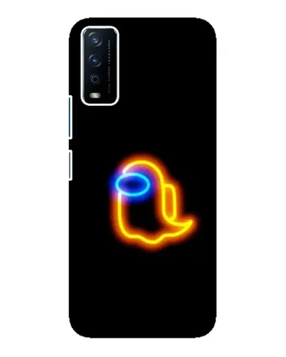 Чохол для Vivo Y12s з картинкою «Among Us неонове сяйво»