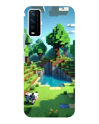 Чохол для Vivo Y12s з картинкою «Minecraft літній день»