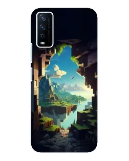 Чохол для Vivo Y12s з картинкою «Вид з печери»