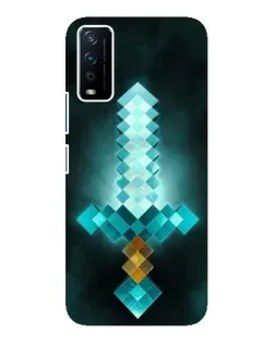 Чохол для Vivo Y12s з картинкою «Алмазний меч неон»