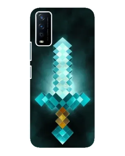 Чохол для Vivo Y12s з картинкою «Алмазний меч неон»