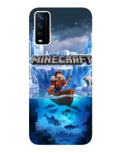 Чохол для Vivo Y12s з картинкою «Minecraft льодянийсвіт»