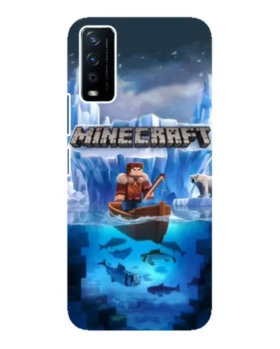 Чохол для Vivo Y12s з картинкою «Minecraft льодянийсвіт»