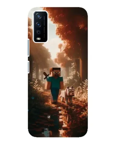 Чохол для Vivo Y12s з картинкою «Стів у лісі»