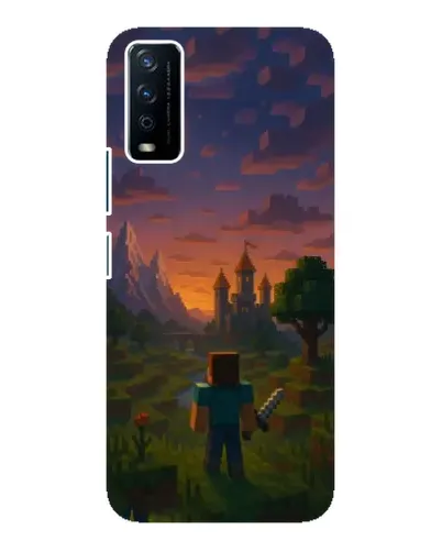 Чохол для Vivo Y12s з картинкою «Стів біля вежі»