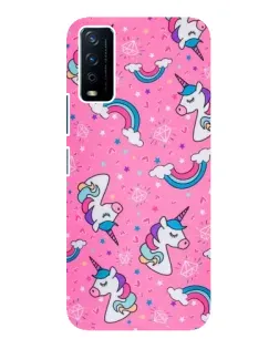 Чехол для Vivo Y12s с картинкой «Unicorn паттерн розовый» Чехол для Vivo Y12s с картинкой «Unicorn паттерн розовый»