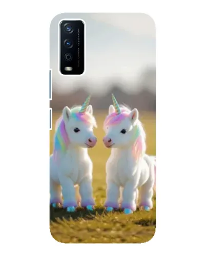 Чехол для Vivo Y12s с картинкой «Пара единорогов» Чехол для Vivo Y12s с картинкой «Пара единорогов»