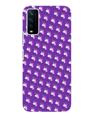 Чехол для Vivo Y12s с картинкой «Единороги на фиолетовом» Чехол для Vivo Y12s с картинкой «Единороги на фиолетовом»