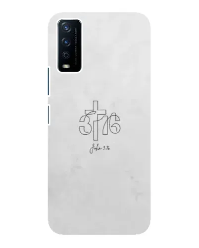 Чохол для Vivo Y12s з картинкою «Івана 3:16 Хрест»