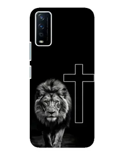Чохол для Vivo Y12s з картинкою «Лев та Хрест»