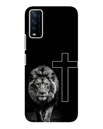 Чохол для Vivo Y12s з картинкою «Лев та Хрест»