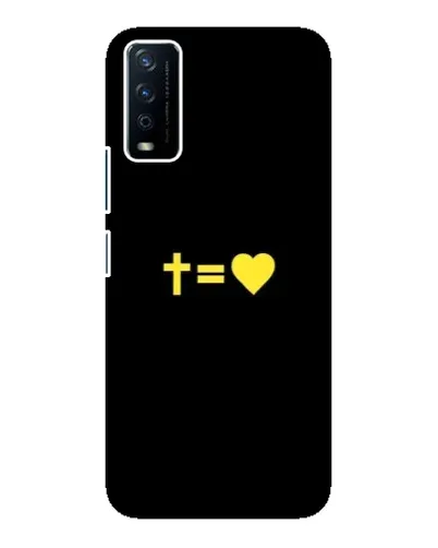 Чохол для Vivo Y12s з картинкою «Серце та Хрест»