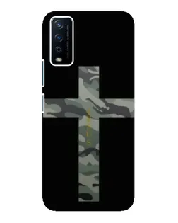 Чохол для Vivo Y12s з картинкою «Мілітарі Хрест»
