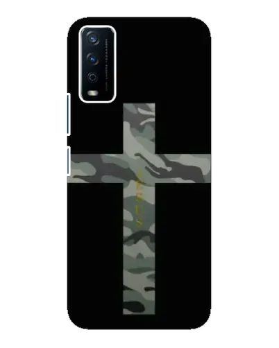 Чохол для Vivo Y12s з картинкою «Мілітарі Хрест»