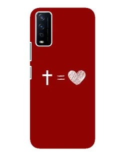 Чохол для Vivo Y12s з картинкою «Рівняння любові»