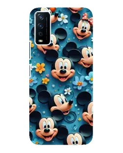 Чохол для Vivo Y12s з картинкою «Паттерн Міккі та Мінні»