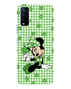 Чохол для Vivo Y12s з картинкою «Mickey в клітинку»