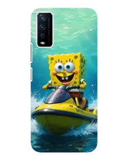 Чохол для Vivo Y12s з картинкою «Спанч Боб на гідроциклі» Чохол для Vivo Y12s з картинкою «Спанч Боб на гідроциклі»