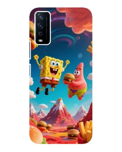 Чехол для Vivo Y12s с картинкой «Космический фастфуд»