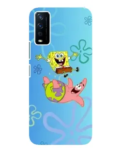 Чехол для Vivo Y12s с картинкой «Спанч Боб и Патрик»