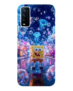 Чехол для Vivo Y12s с картинкой «Неоновый океан»