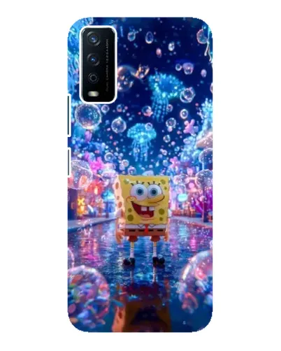 Чехол для Vivo Y12s с картинкой «Неоновый океан»
