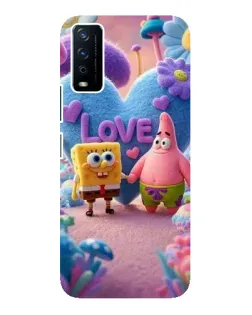Чехол для Vivo Y12s с картинкой «Губка Боб Патрик»