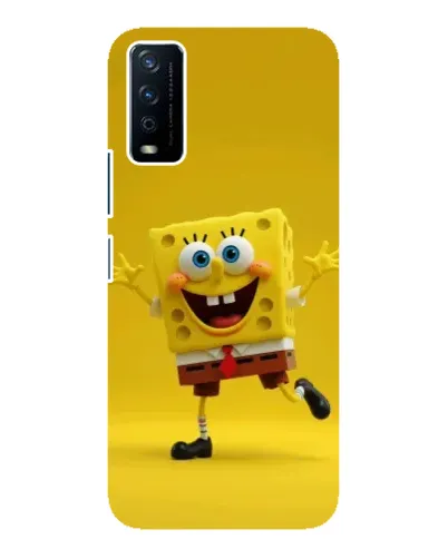 Чехол для Vivo Y12s с картинкой «Позитивный Губка Боб»
