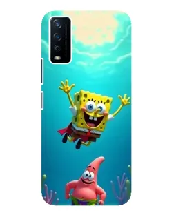 Чохол для Vivo Y12s з картинкою «Спанч Боб під водою»