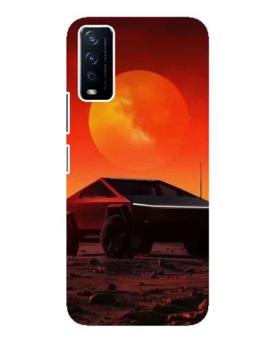 Чохол для Vivo Y12s з картинкою «Cybertruck на Марсі»