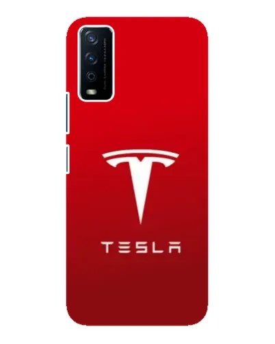 Чохол для Vivo Y12s з картинкою «Tesla Red Classic»