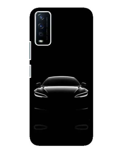 Чохол для Vivo Y12s з картинкою «Силует Tesla Night»