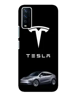 Чохол для Vivo Y12s з картинкою «Tesla Model Y»