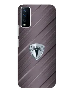 Чохол для Vivo Y12s з картинкою «Металева текстура Tesla»