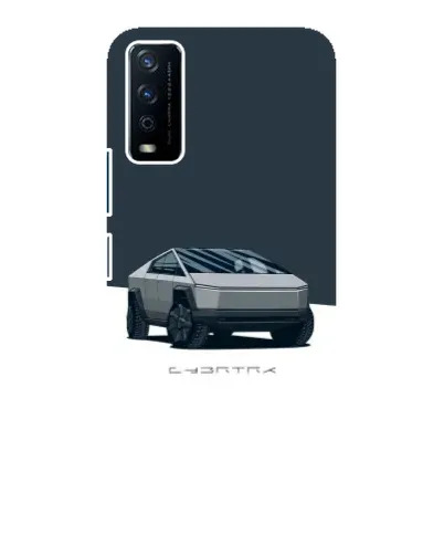 Чохол для Vivo Y12s з картинкою «Сріблястий Cybertruck Tesla»
