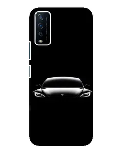 Чохол для Vivo Y12s з картинкою «Фари Tesla Night»