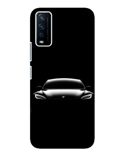 Чохол для Vivo Y12s з картинкою «Фари Tesla Night»
