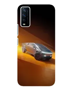 Чохол для Vivo Y12s з картинкою «Cybertruck у пустелі»