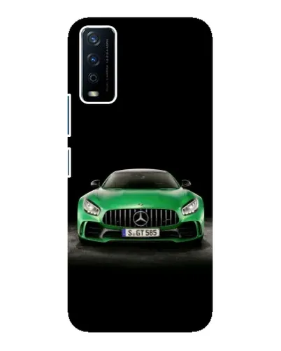 Чохол для Vivo Y12s з картинкою «Mercedes — неоновий лого»