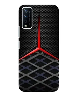 Чохол для Vivo Y12s з картинкою «Mercedes Carbon Grid»