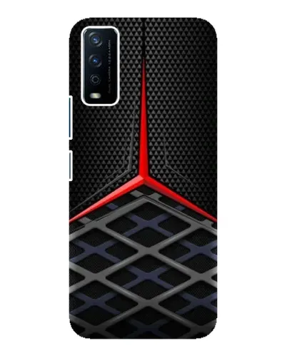 Чохол для Vivo Y12s з картинкою «Mercedes Carbon Grid»
