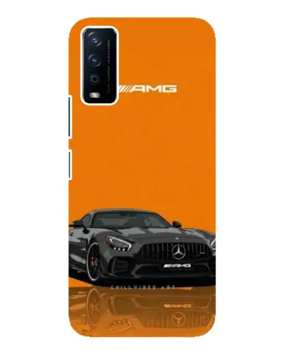 Чохол для Vivo Y12s з картинкою «Помаранчевий Mercedes AMG»