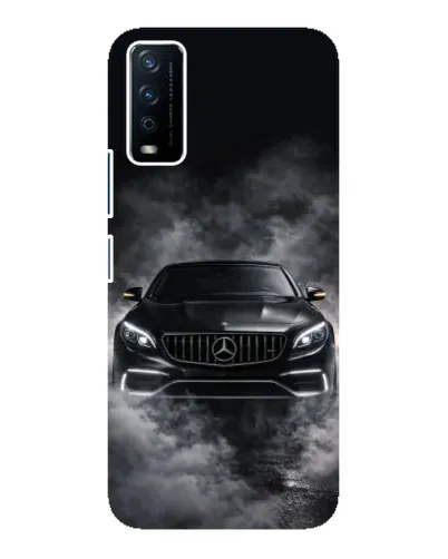 Чохол для Vivo Y12s з картинкою «Mercedes у диму»