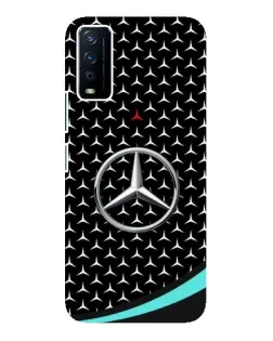 Чохол для Vivo Y12s з картинкою «Mercedes — бірюзовий акцент»