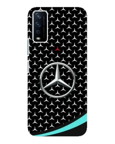Чохол для Vivo Y12s з картинкою «Mercedes — бірюзовий акцент»