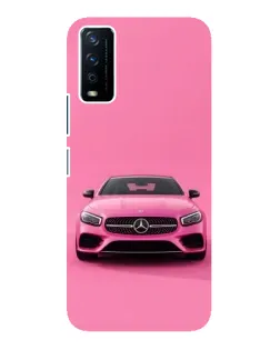 Чохол для Vivo Y12s з картинкою «Рожевий Mercedes AMG»